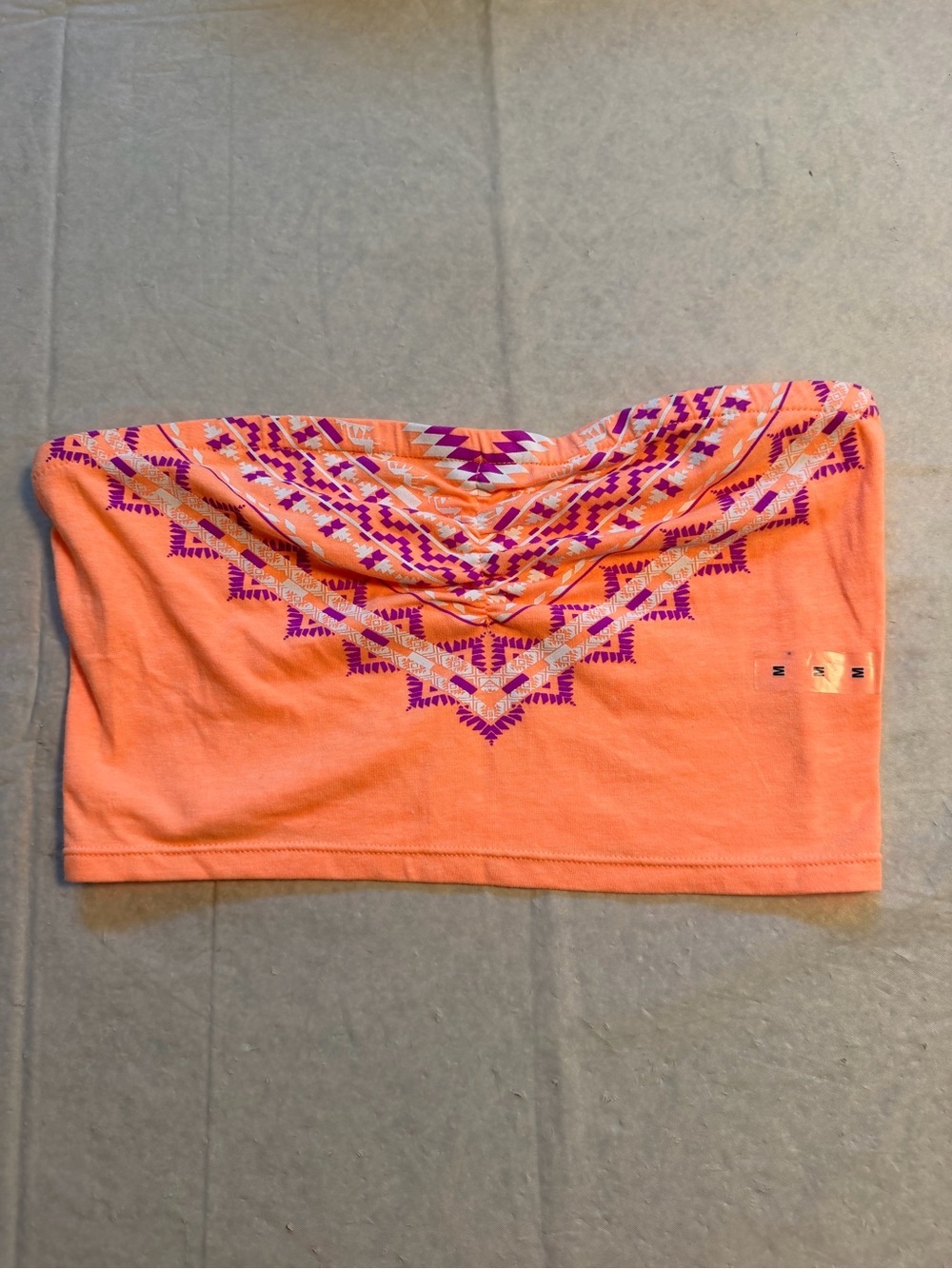 Vintage orange y2k Tube Top NWT